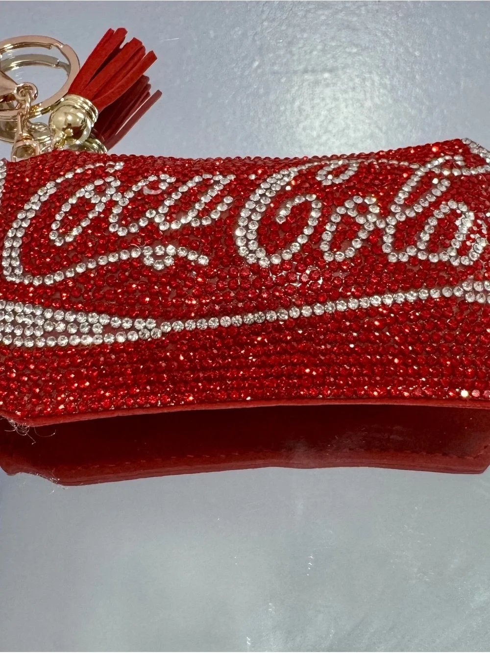 New Coca Cola Red Crystal Keychain/Bag Charm